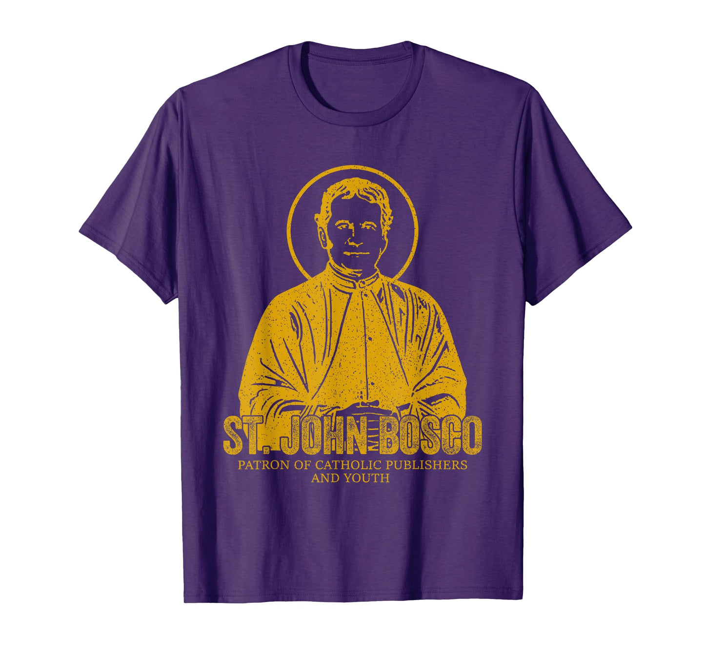 Catholicism Gold St. John Bosco Catholic Christian Saint T-Shirt