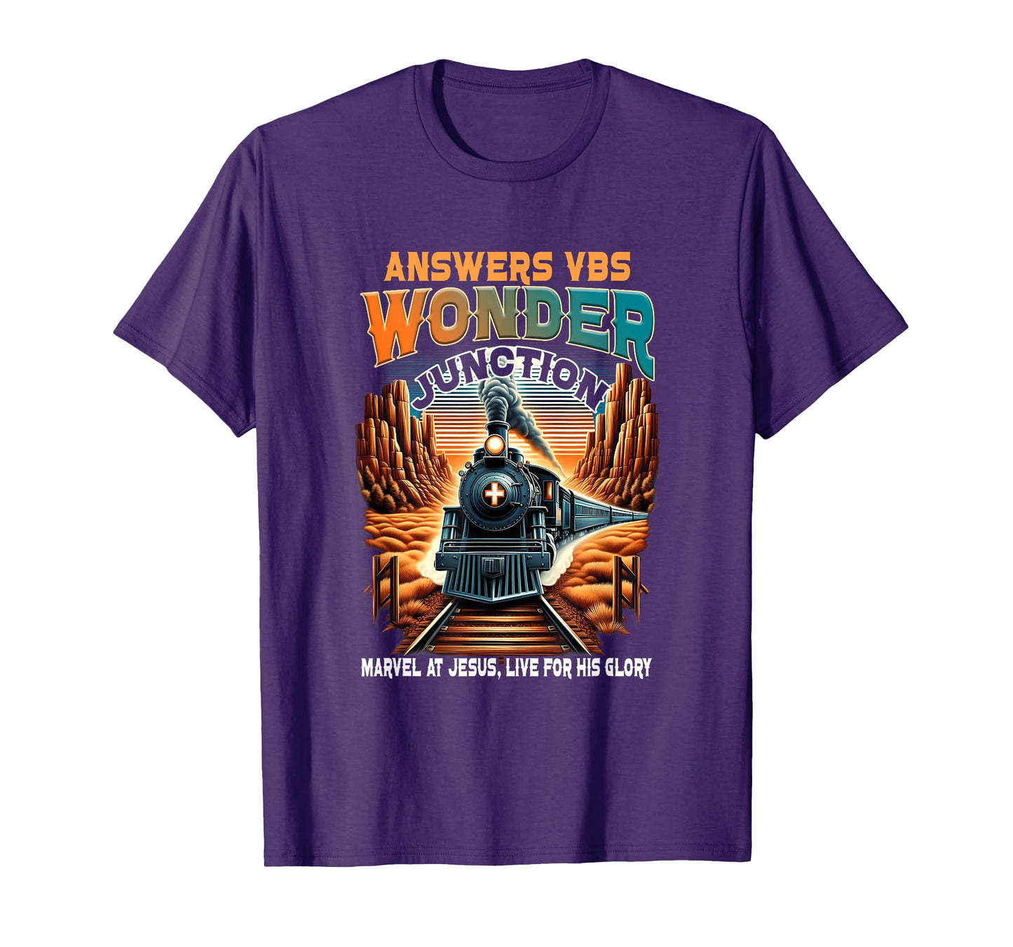 Answers VBS Wonder Junction Christian Train Theme T-Shirt