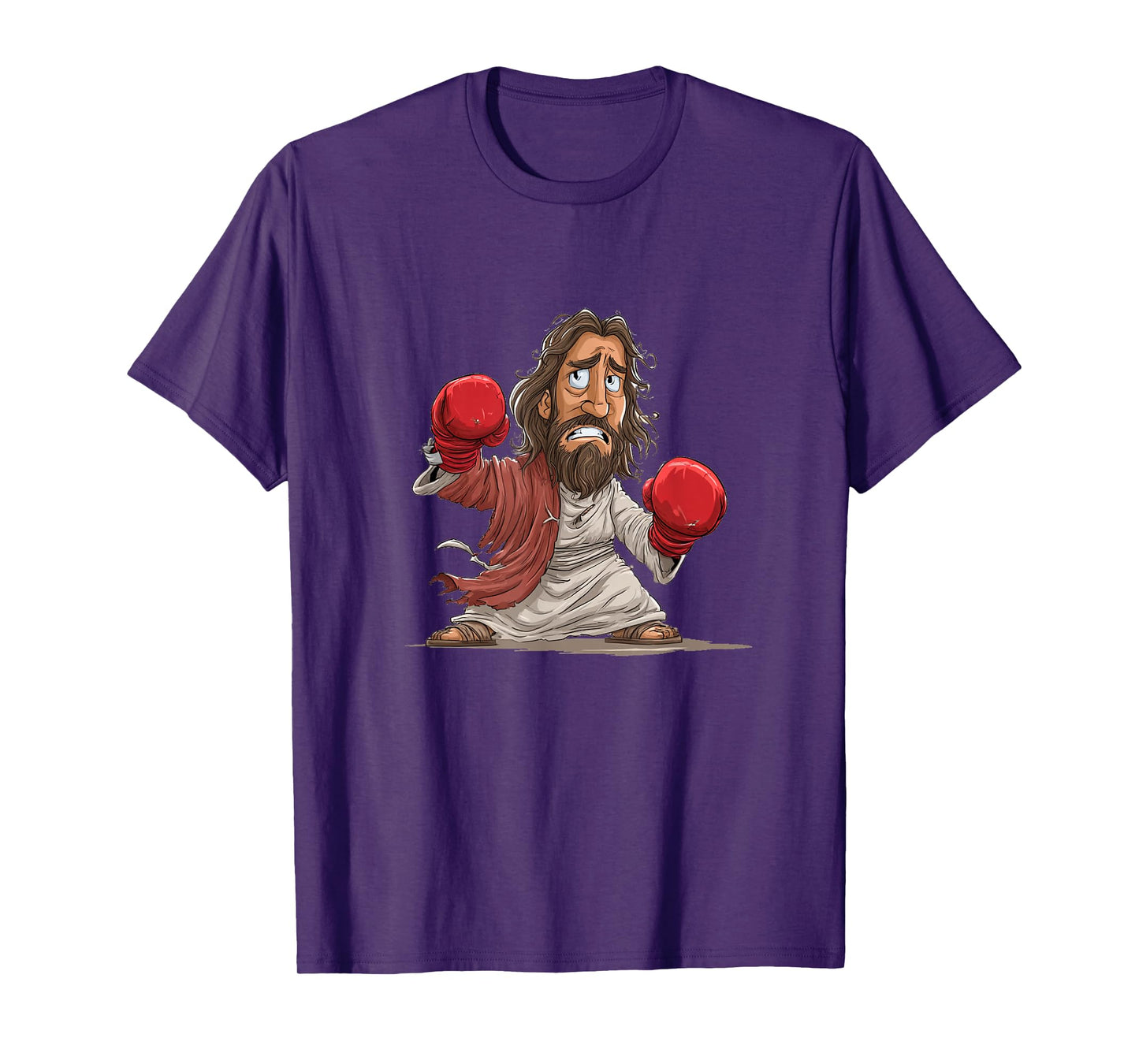 Pretty Sporty Jesus Christ with Boxing Gloves for Fight Fans T-Shirt