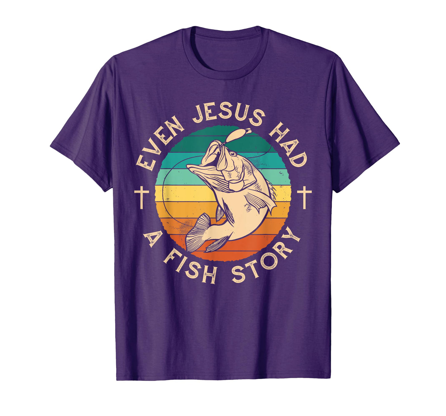 Fishing Shirt Even Jesus Had Fish Story Bass Fish T-Shirt