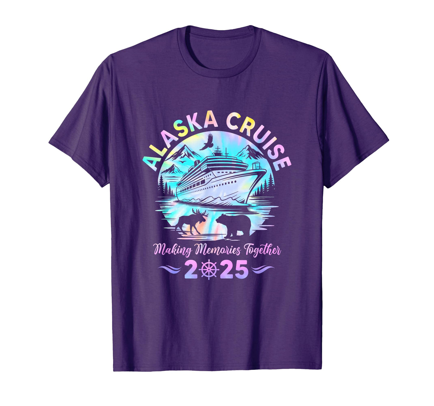 Alaska Cruise 2025 Matching Family Friends Group Adventure T-Shirt