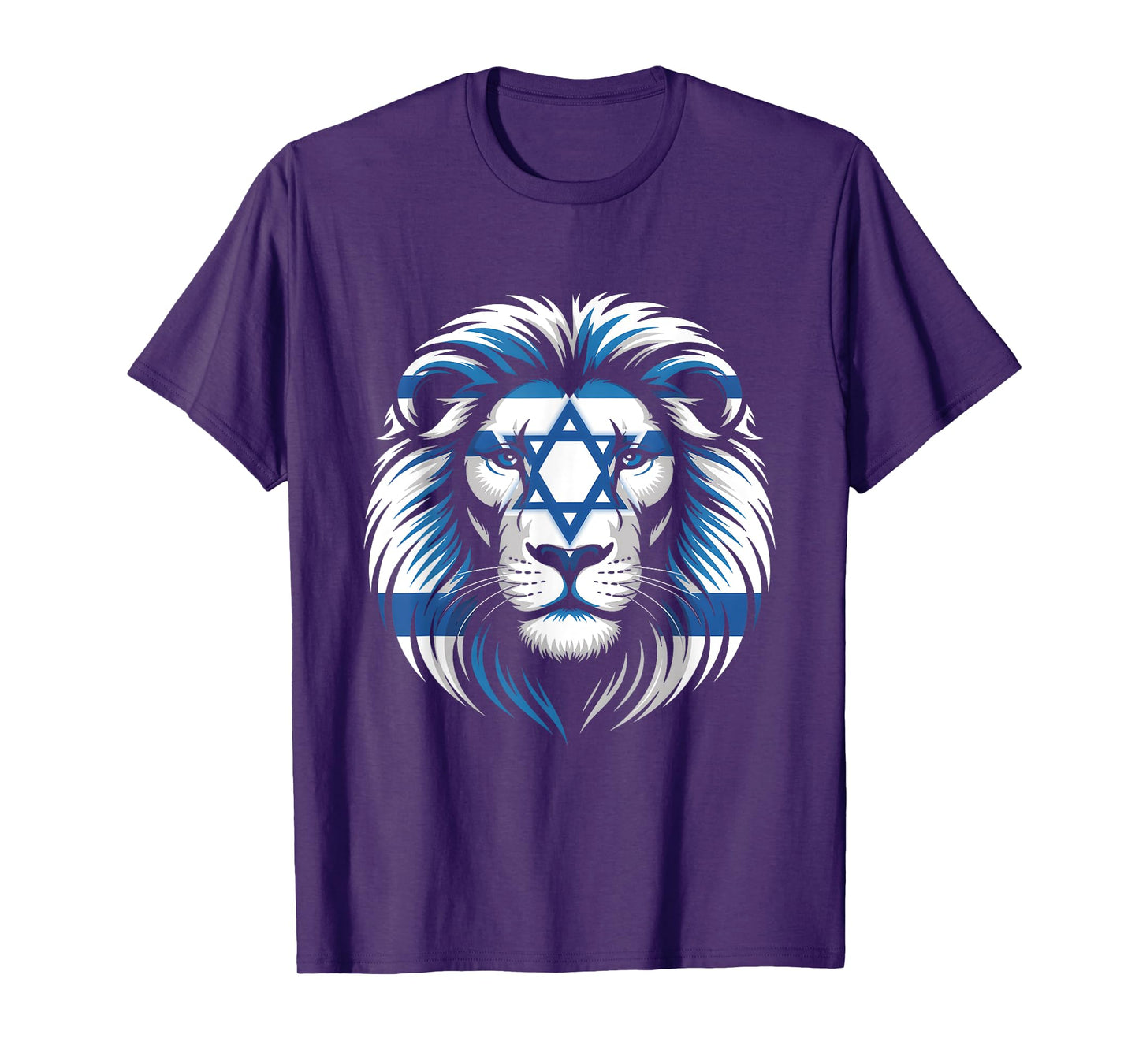 Lion Of Judah Jewish Pride Israel Flag Strength Unity T-Shirt