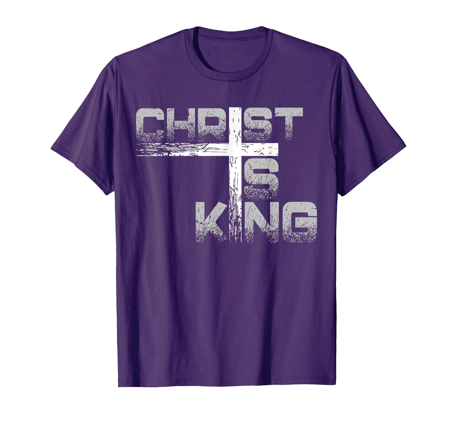 Jesus Christ is King Bible Verse Cross Religious Christian T-Shirt