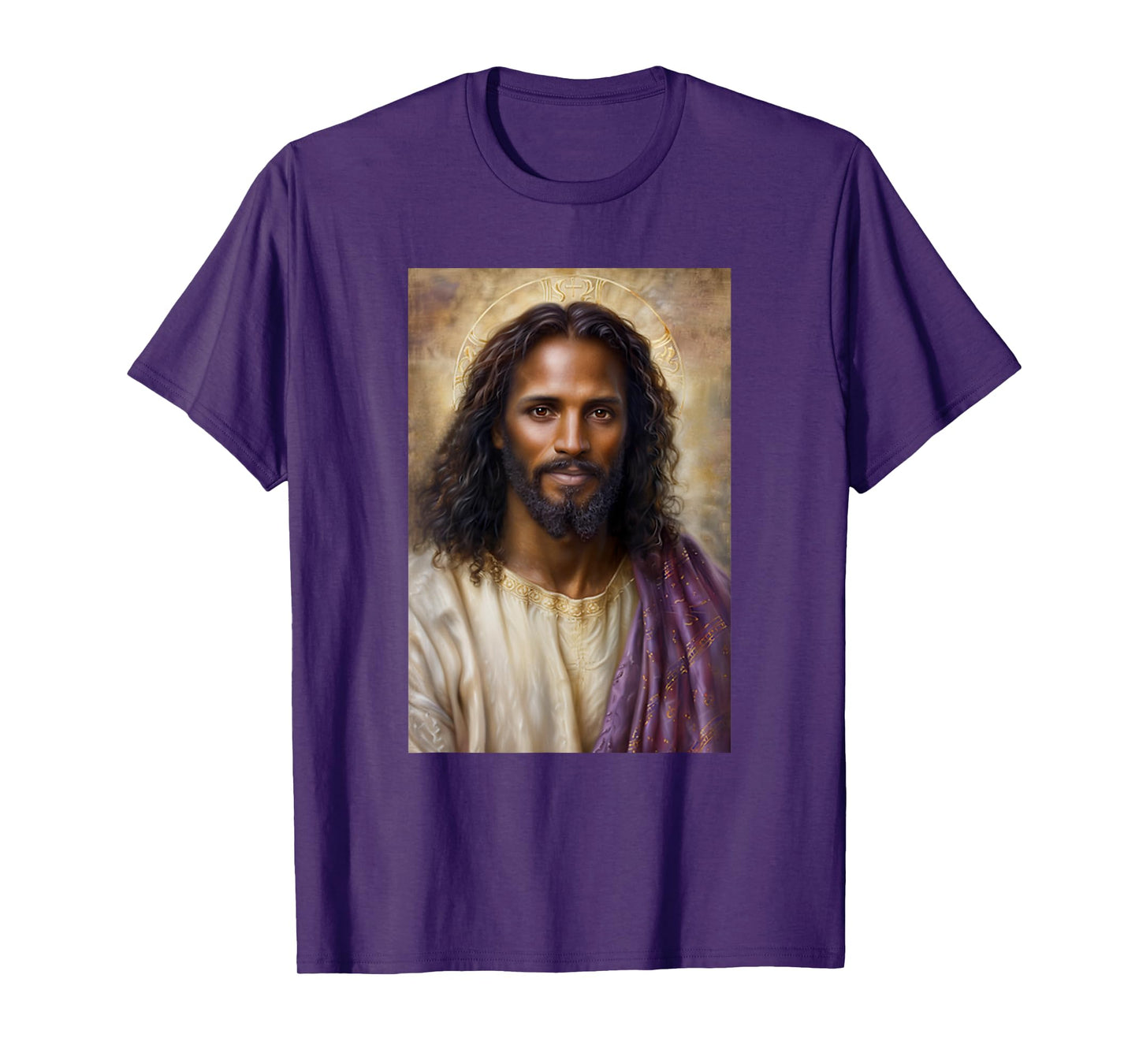 Vintage African American Black Jesus Christ Portrait God T-Shirt