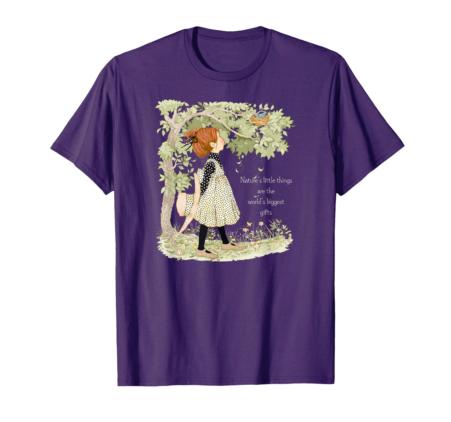 Holly Hobbie Classic Natures Little Things Light Text T-Shirt