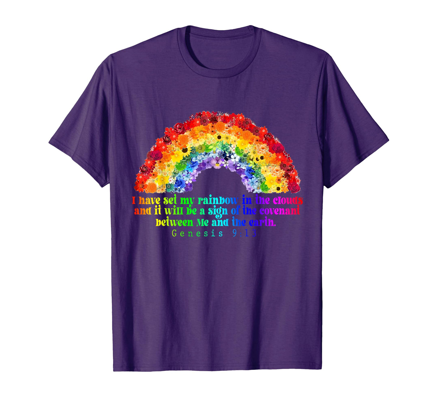 Genesis 9:13, Christian Rainbow God's Promise God’s Covenant T-Shirt