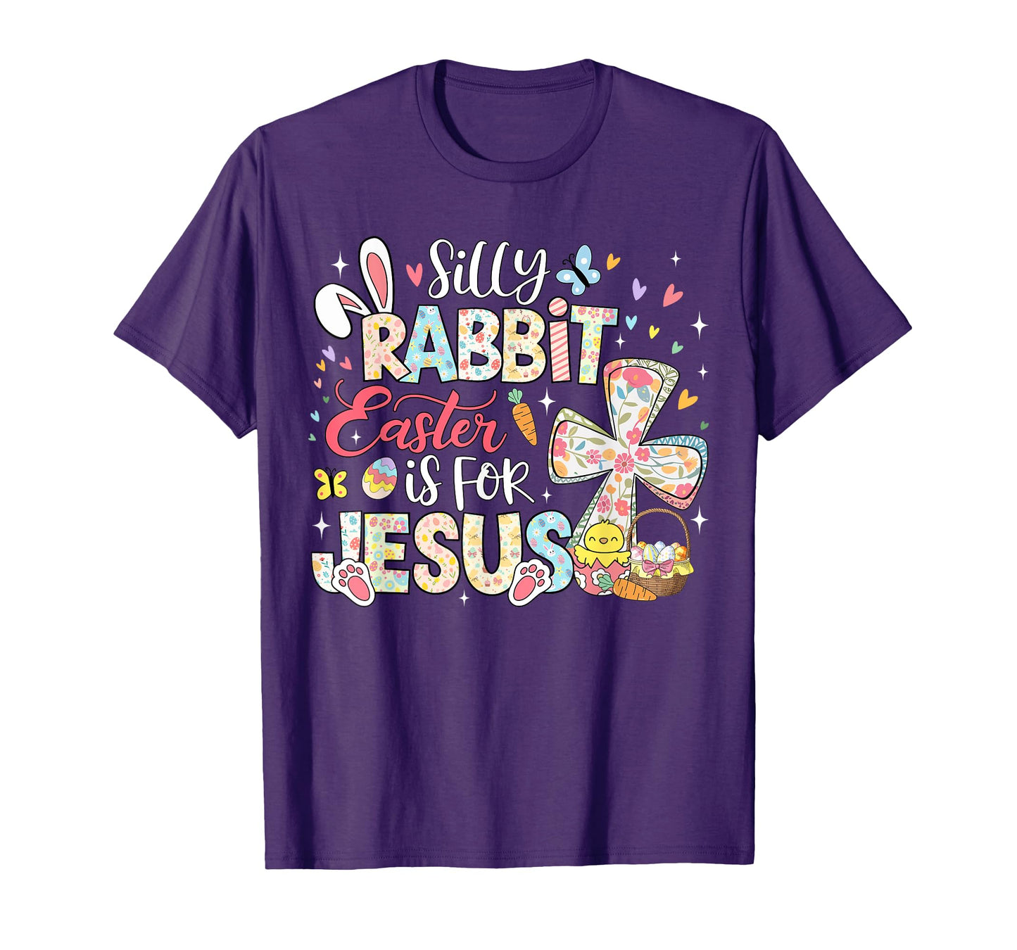 Silly Rabbit Easter Is For Jesus Religious Christian Easter T-Shirt