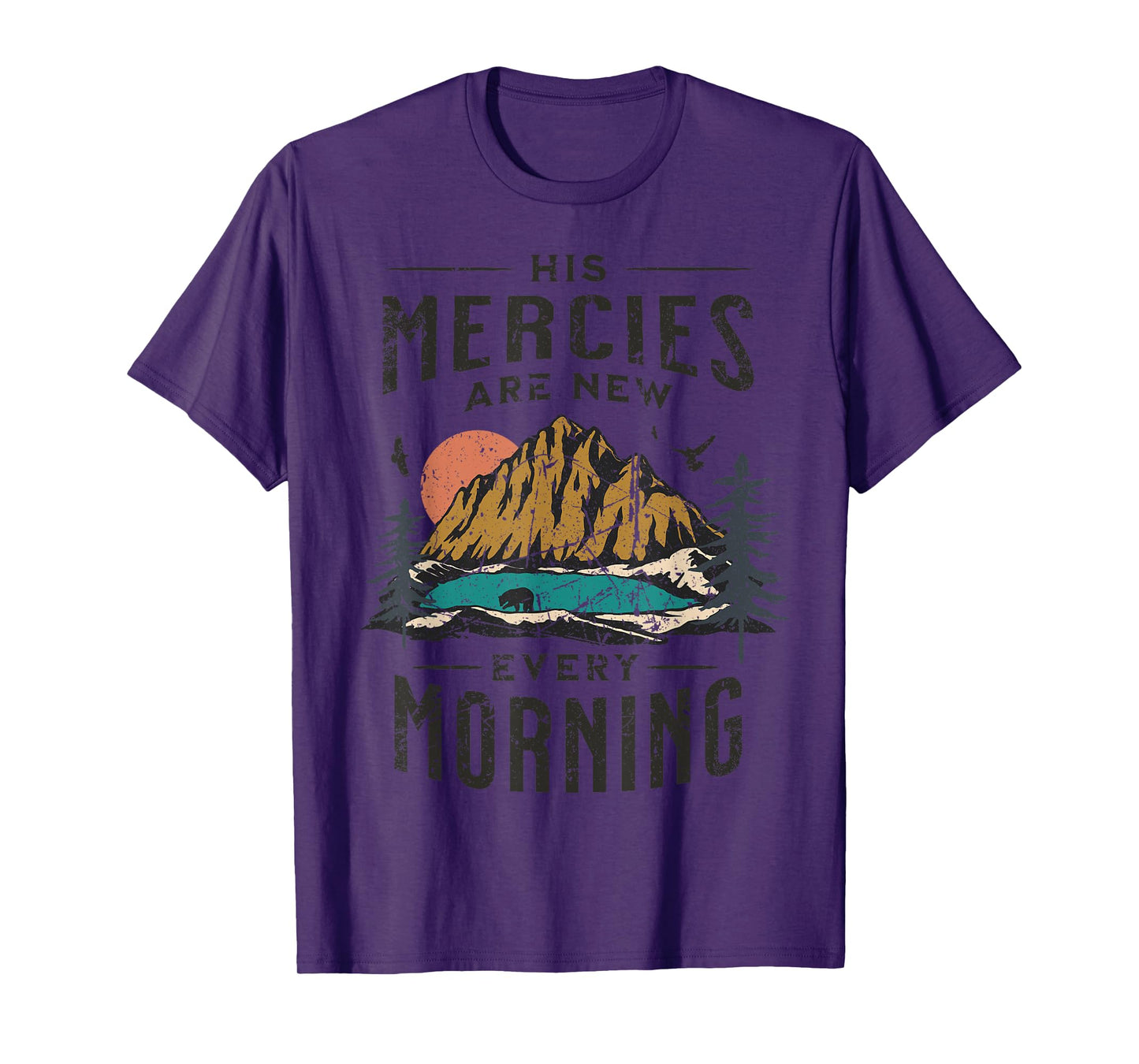 His Mercies Are New Every Morning Christian Scripture Jesus T-Shirt