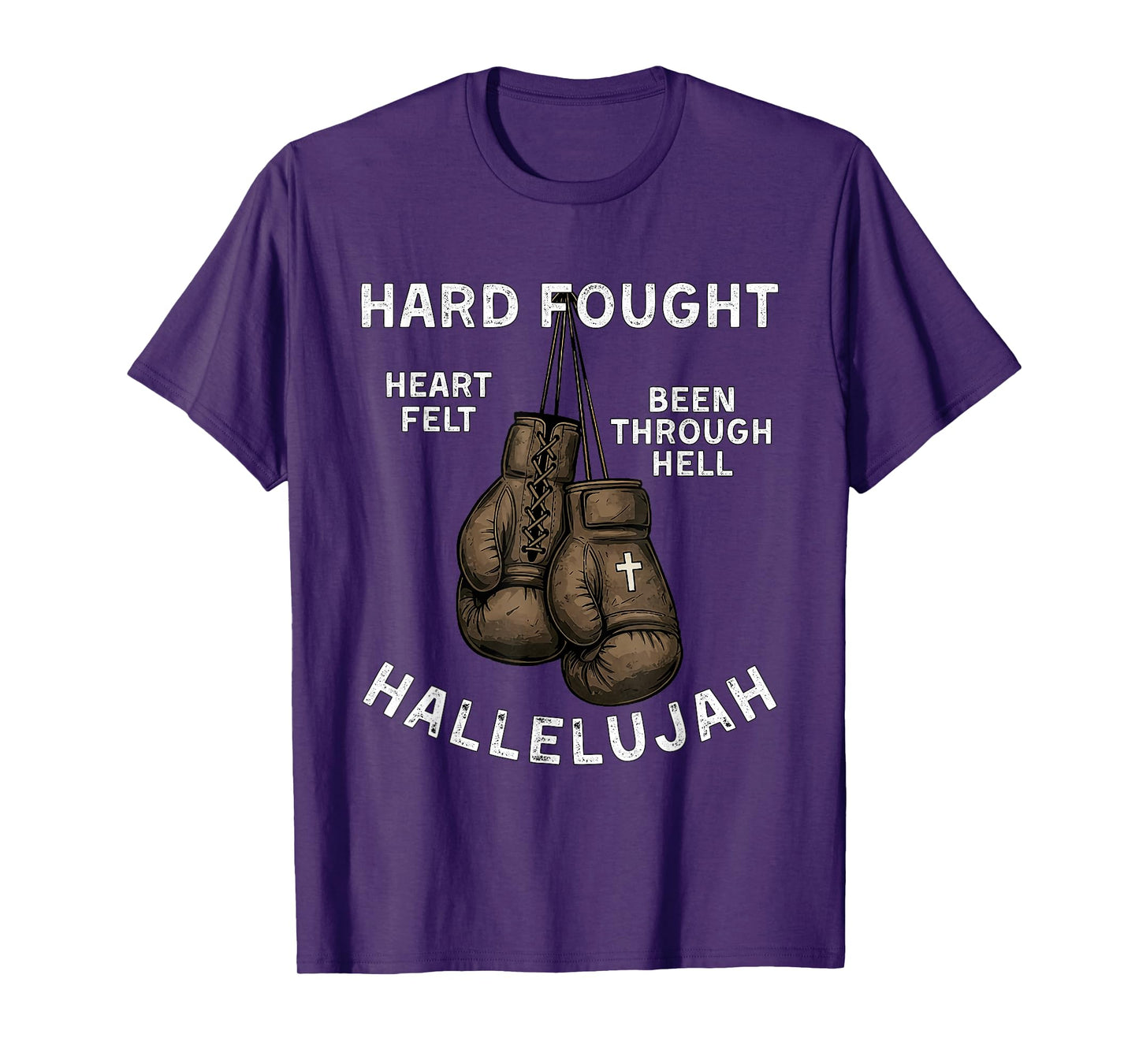 Brandon Hard Fought Hallelujah Praise Jesus Lake Merch T-Shirt