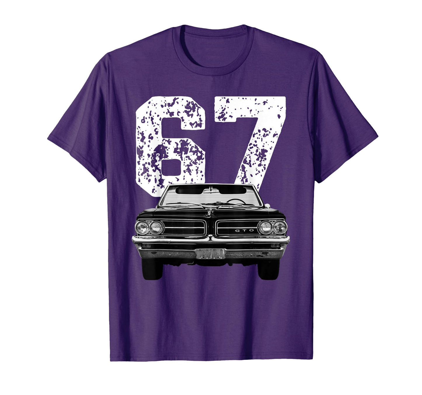1967 67 Gto Classic Car Old School Muscle Car Birthday Retro T-Shirt