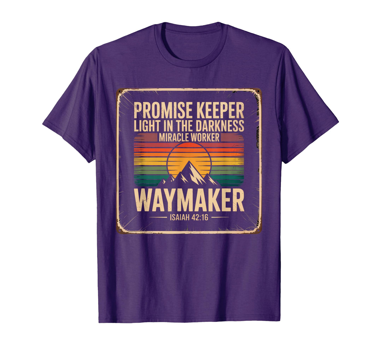 Waymaker Tshirt Promise Keeper Miracle Worker God Christian T-Shirt
