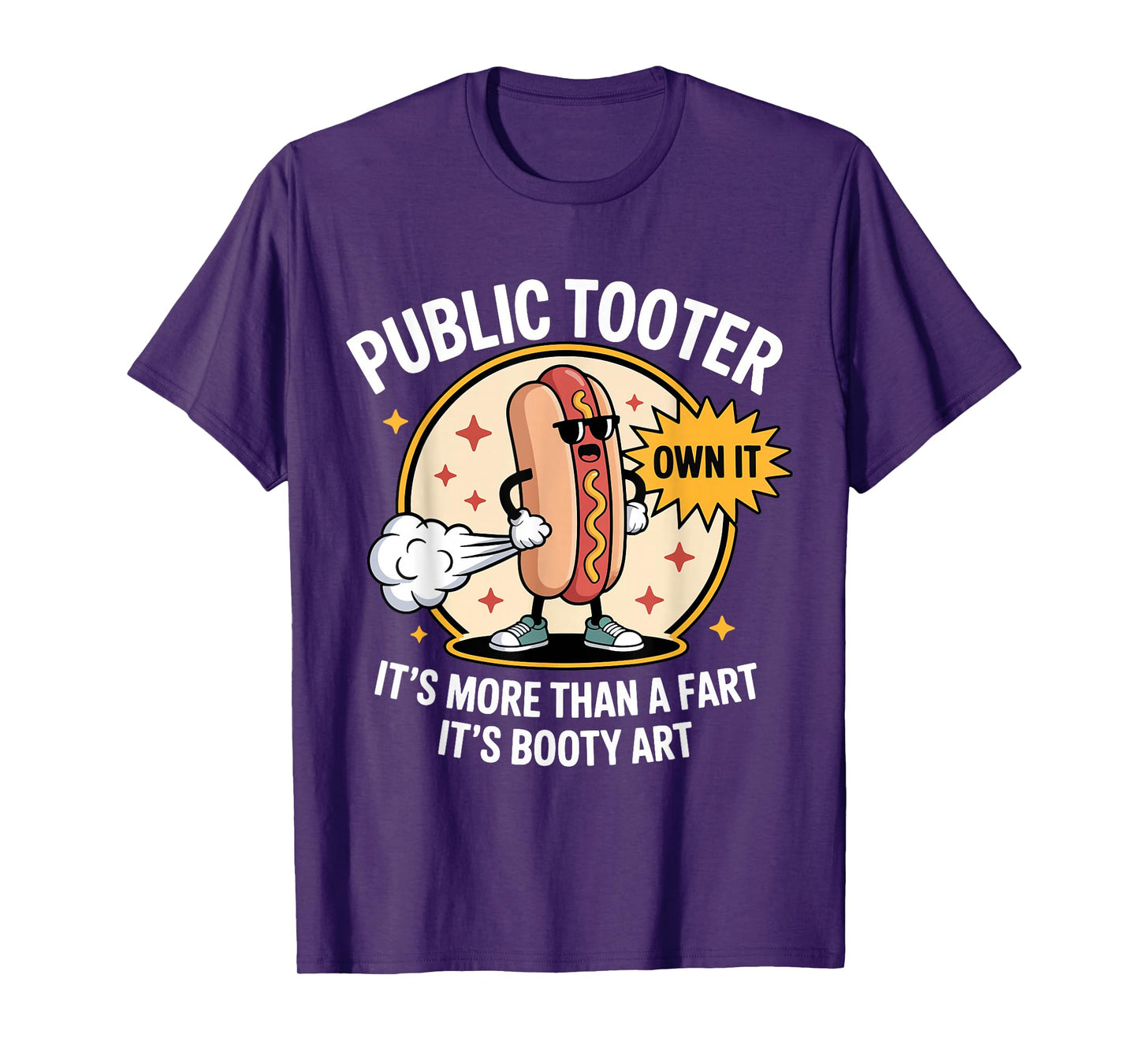 Public Tooter It's More Than A Fart Toilet Humor Meme Hotdog T-Shirt