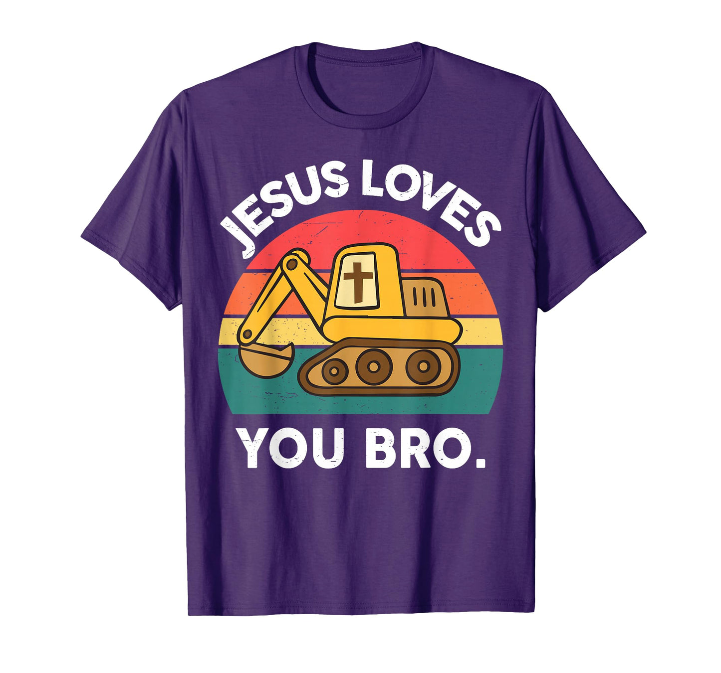 Funny Christian Boys Jesus Loves You Bro Humorous Faith Gift T-Shirt