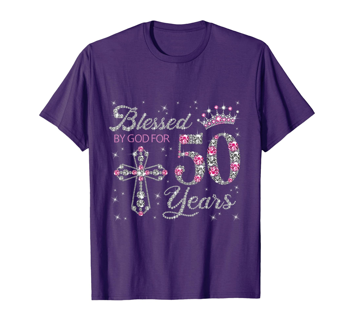 Blessed by God For 50 Years Old 50th Birthday Gift For Women T-Shirt