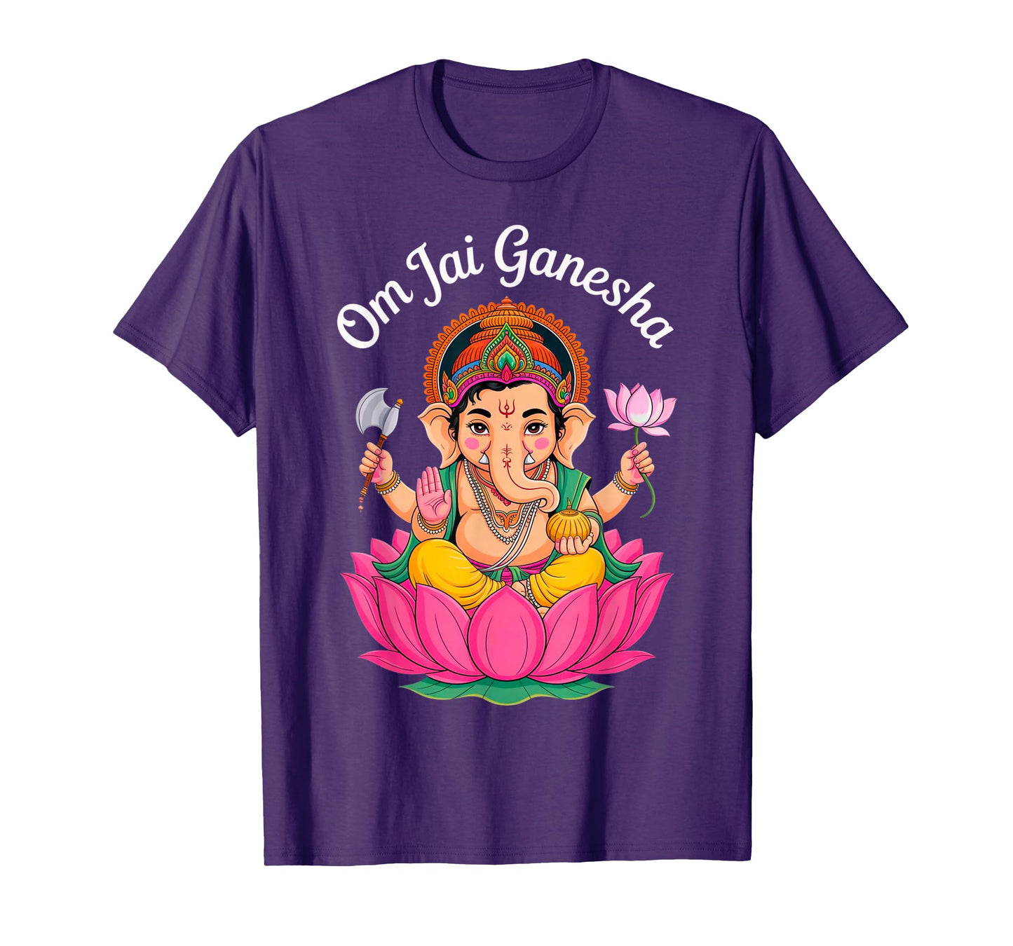 Hindu Ganesha Puja Elephant God India Meditation Yoga Murti T-Shirt