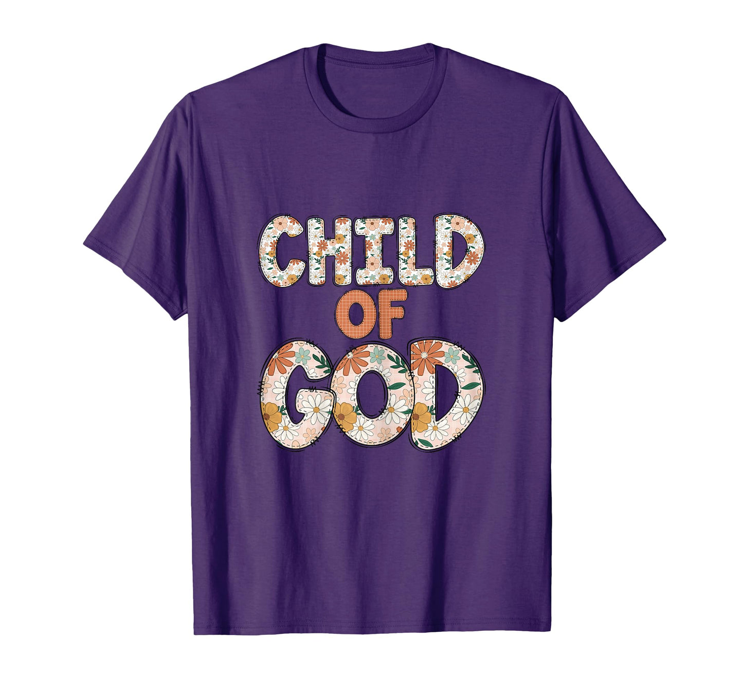 Faith Religious Floral Child Of God T-Shirt