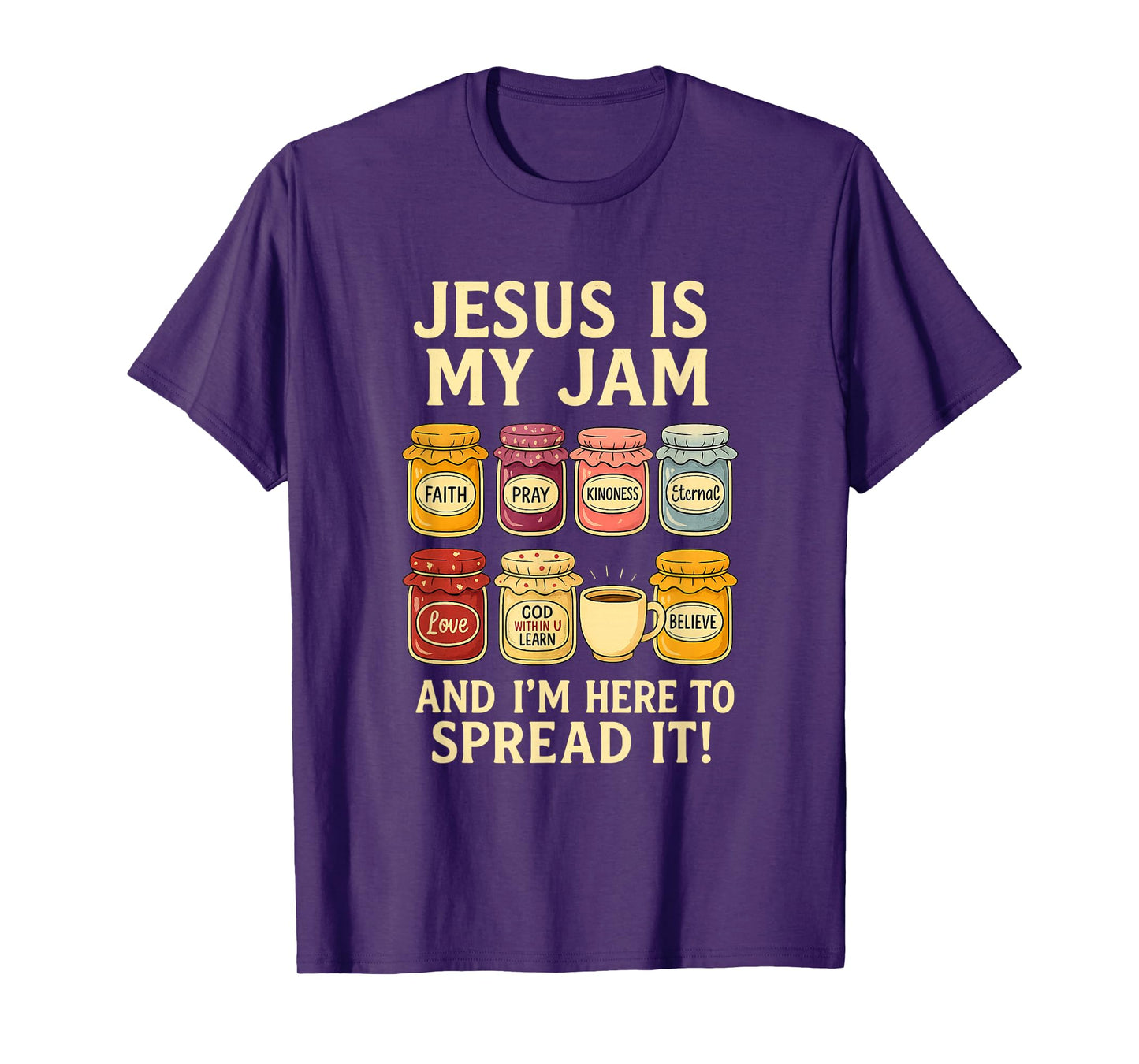 Jesus is My Jam Shirt Funny Christian Faith Bible T-Shirt
