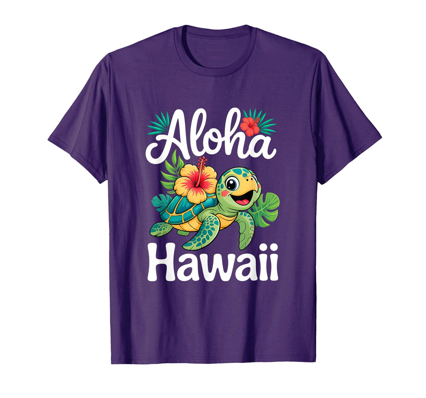 Aloha Hawaii Turtle Hawaiian Island Kids Men Women Boy Girls T-Shirt