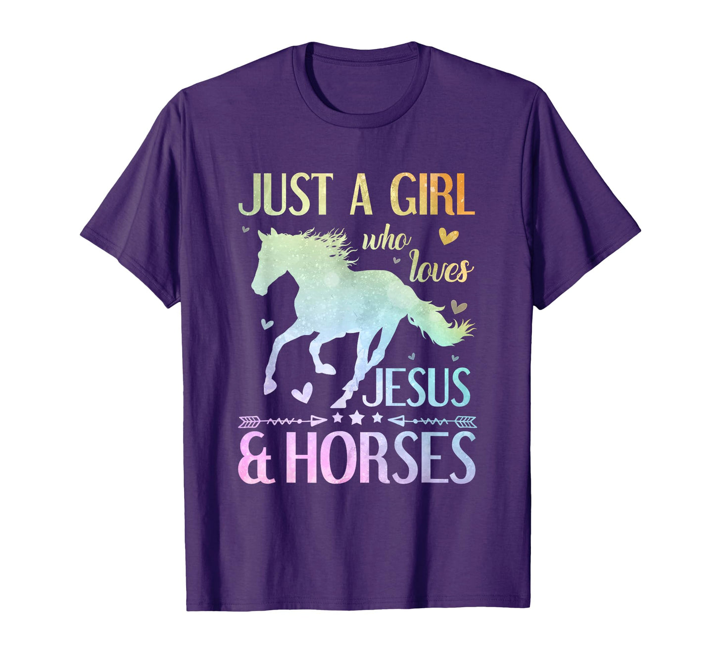 Jesus And Horses, Horse Gifts For Girls, Women T-Shirt