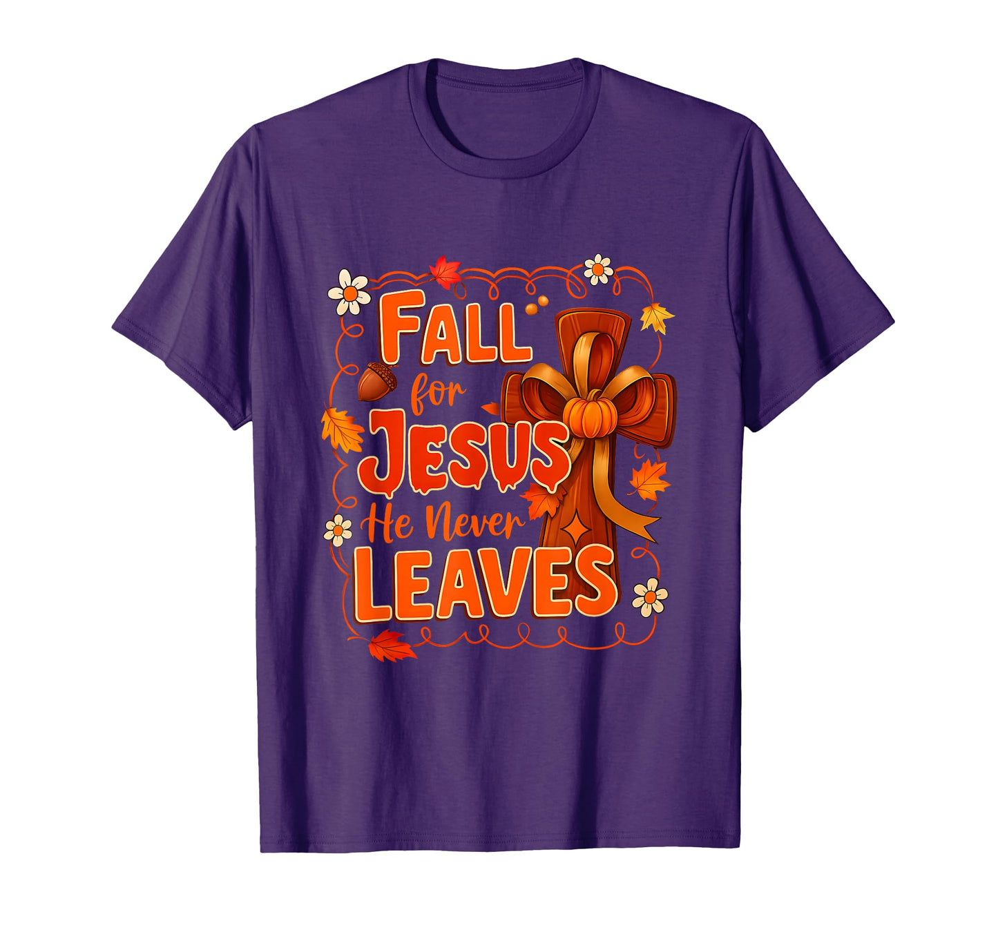 Autumn Jesus My Favourite Season Fall Christian Thanksgiving T-Shirt