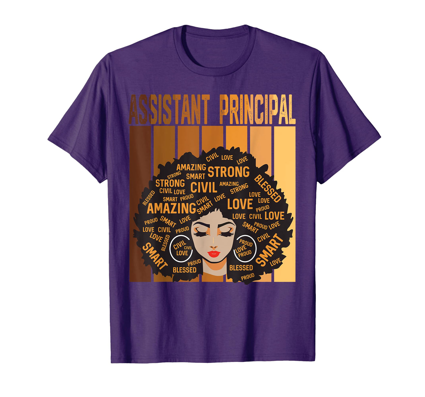 Assistant Principal Afro African Women Black History Month T-Shirt