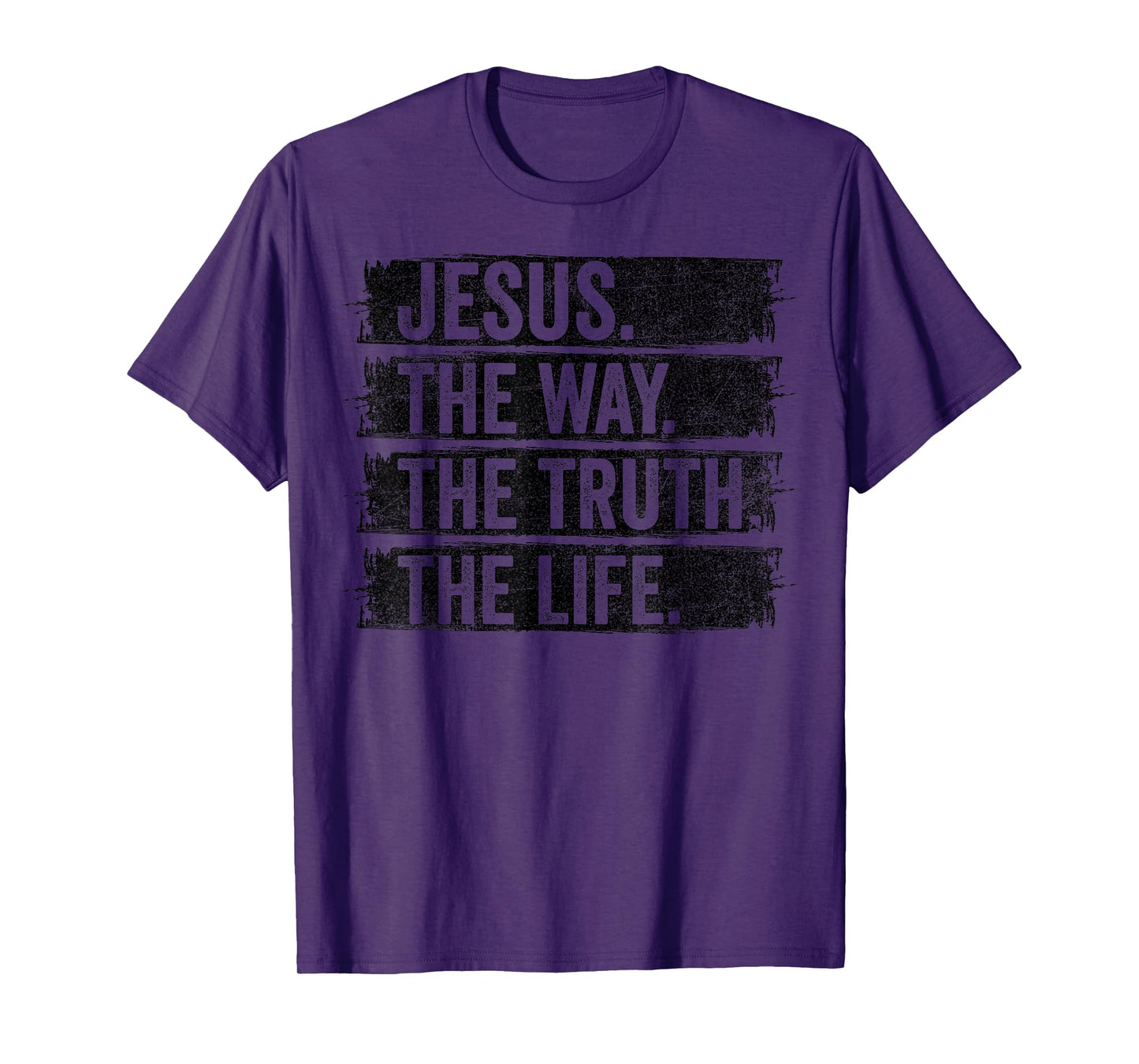 Jesus The Way Truth Life Vintage Christian Worship Retro T-Shirt
