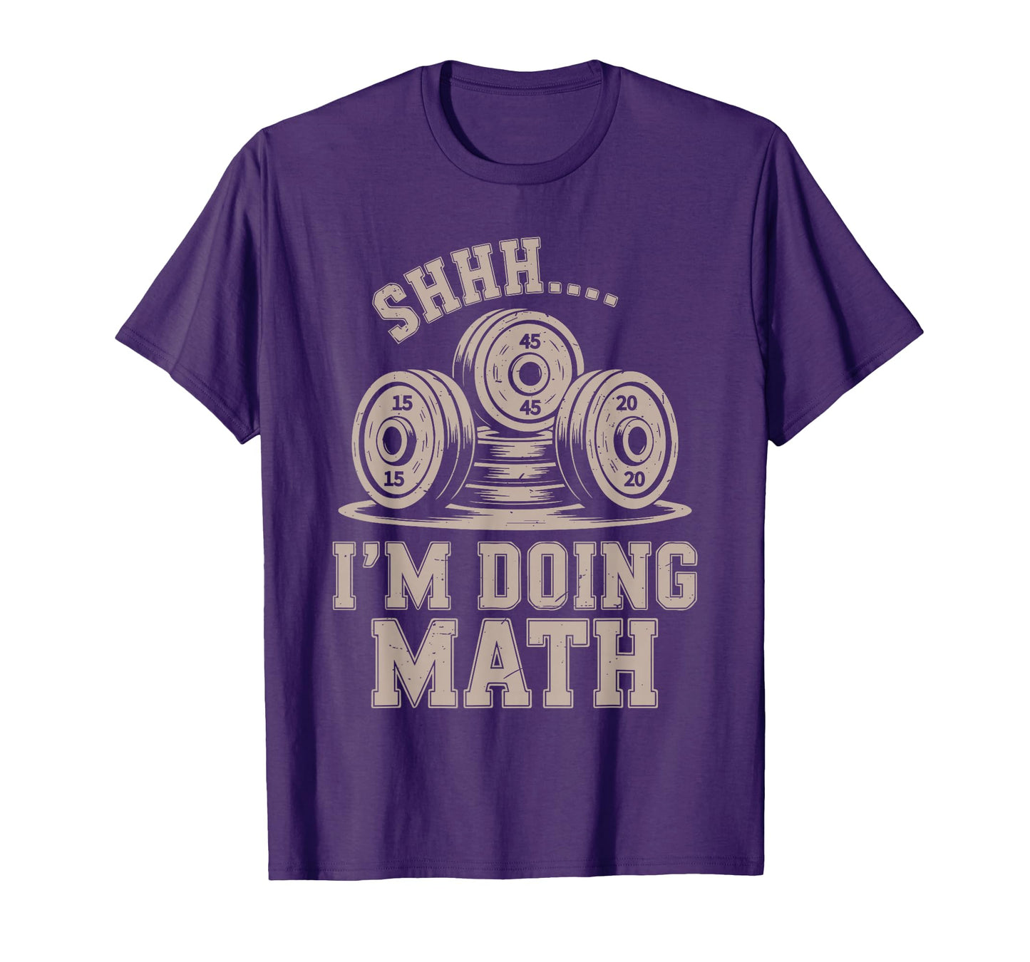 Shhh I'm Doing Math Funny Christian Gym Workout Jesus Women T-Shirt