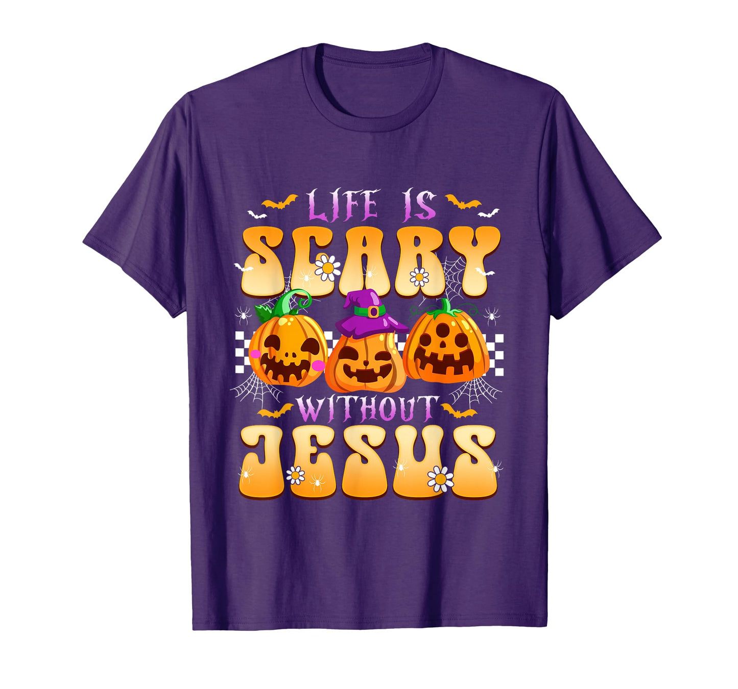Life is Scary Without Jesus Christian Halloween T-Shirt