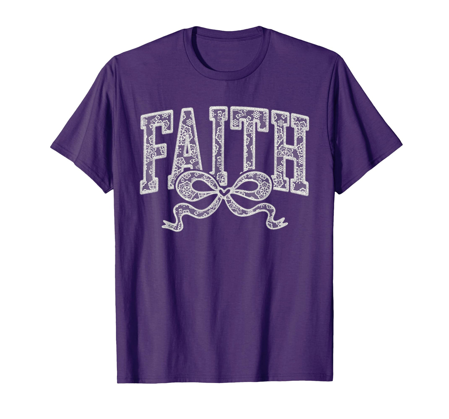 Christian Religious Faith Coquette Bow Girls Women T-Shirt