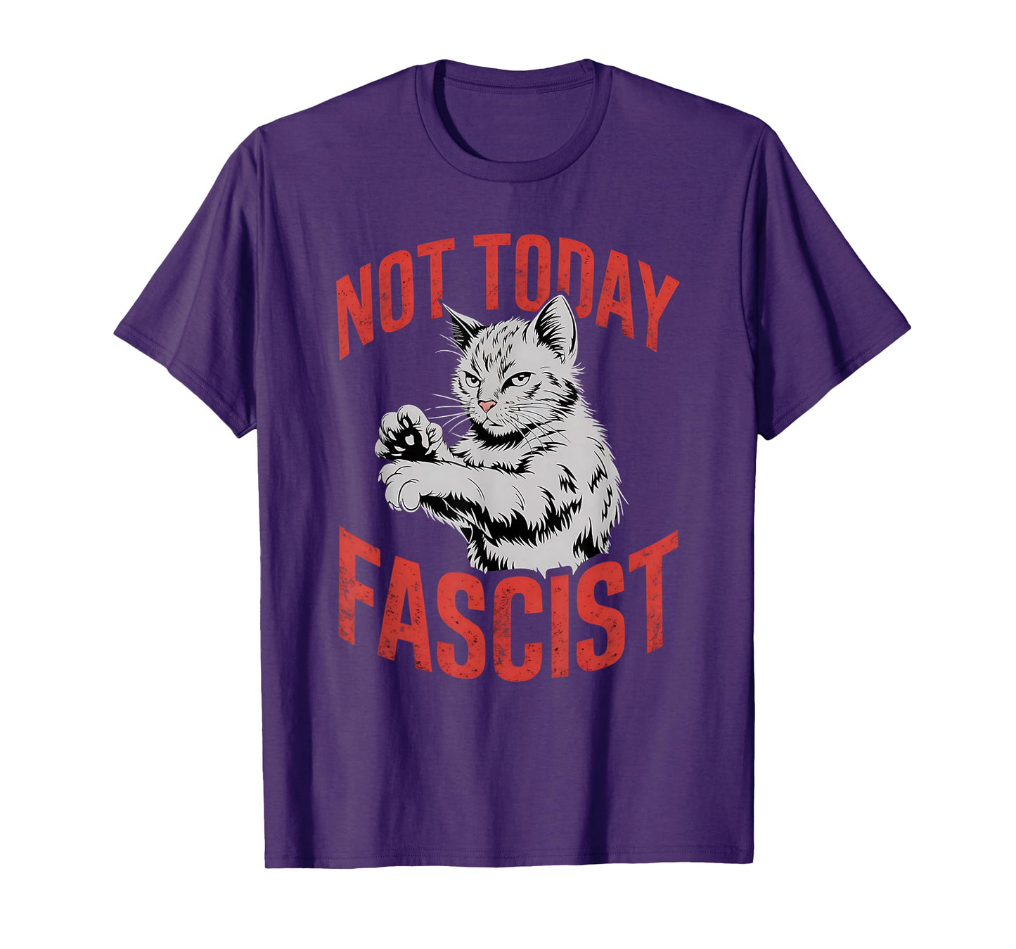 Not Today Fascist Funny Meme Fascism Women Men T-Shirt