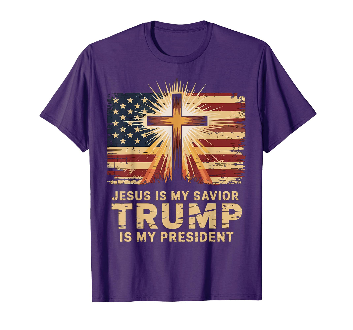 Jesus Is My Savior Trump Is My President Biblical T-Shirt