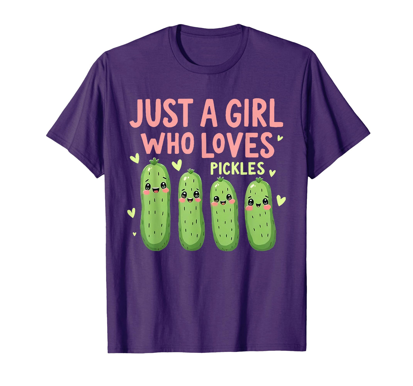 Just A Girl Who Loves Jesus and Pickles Christian Pickles T-Shirt