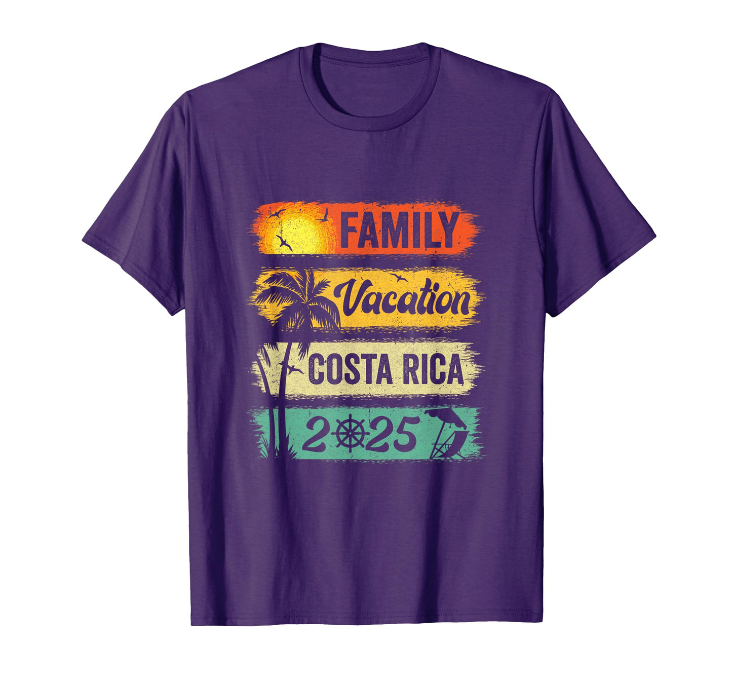 Family Costa Rica Vacation 2025 Funny Matching Group Family T-Shirt