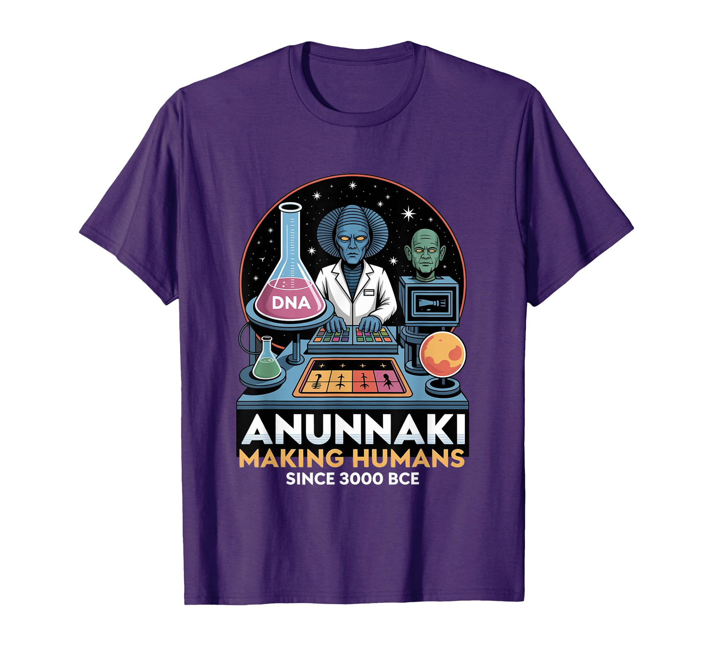 Anunnaki Created Humans Enki Ancient Alien Astronauts T-Shirt