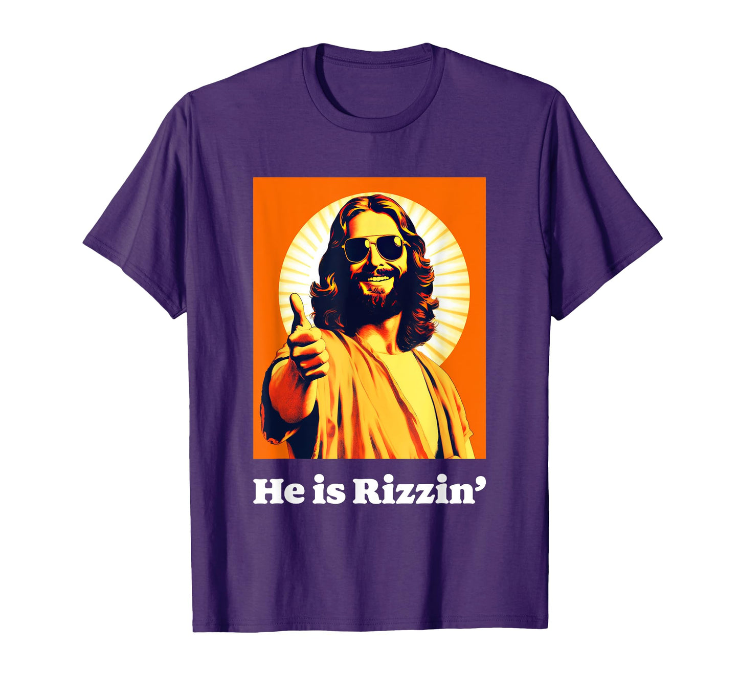 He Is Risen Cool Jesus Rizzin Funny Easter T-Shirt