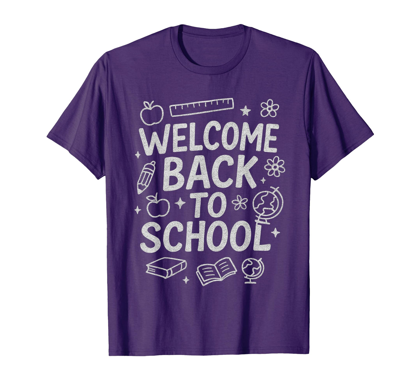 Welcome Back to School Funny Cute Chalkboard Humor Meme T-Shirt