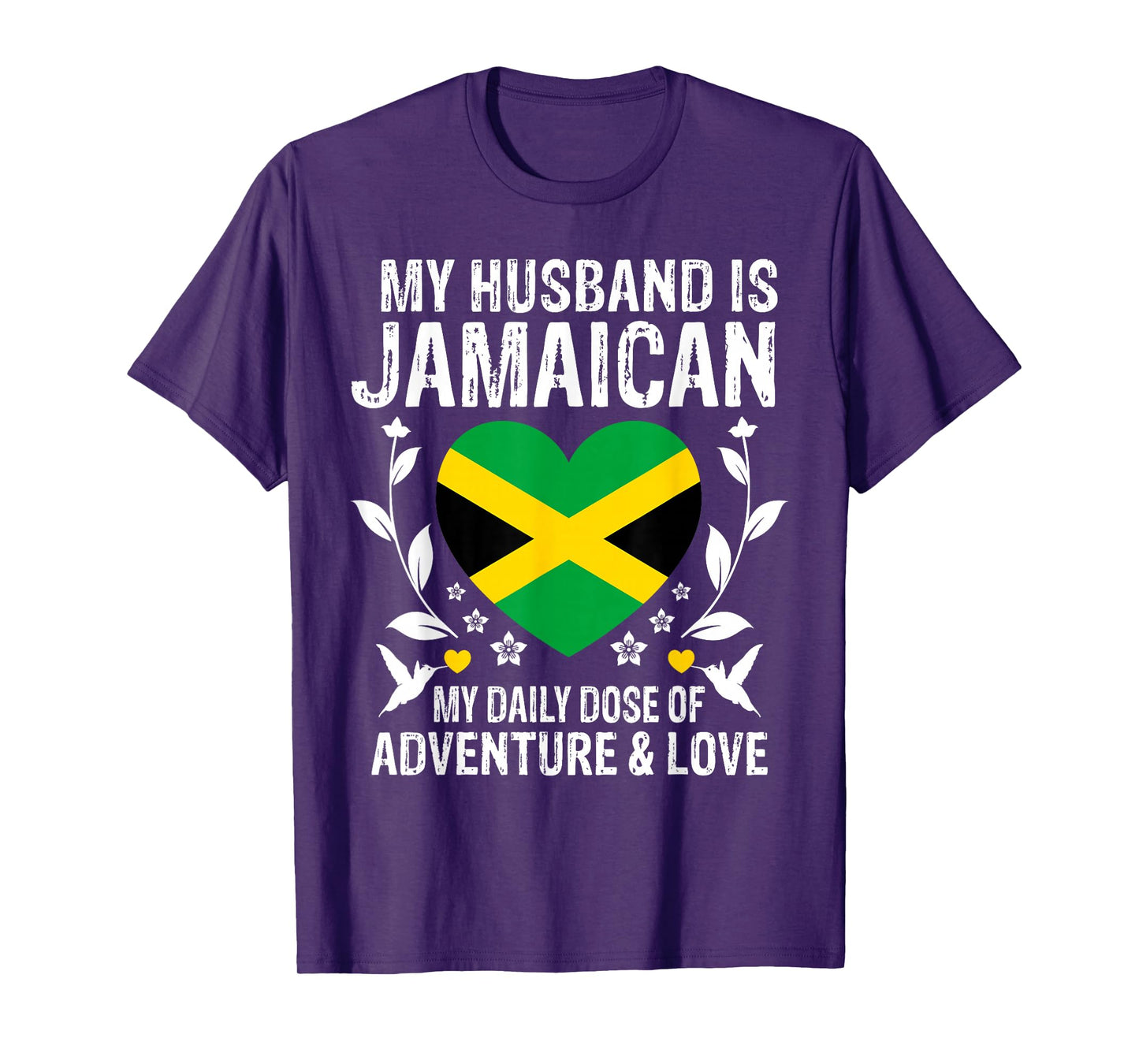 My Husband Is Jamaican Husband Jamaica Flag T-Shirt