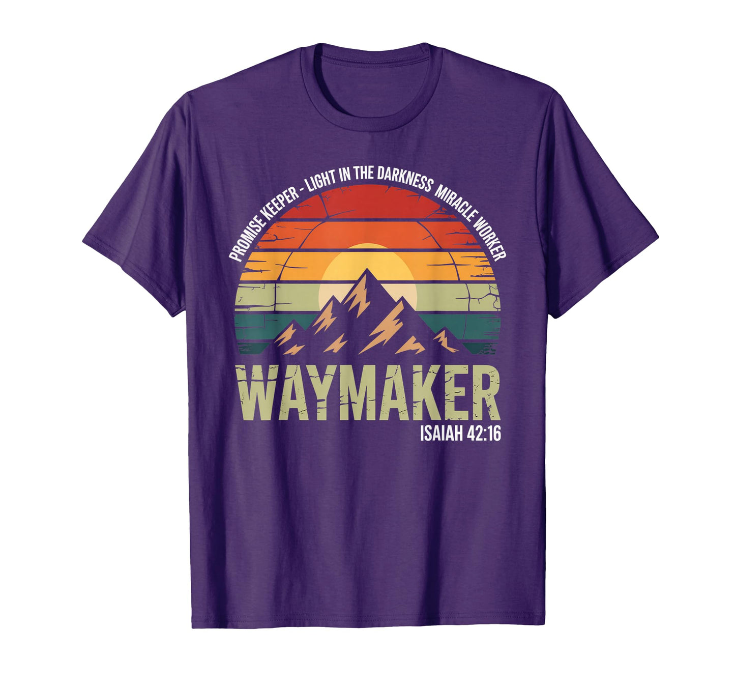Waymaker Vintage Promise Keeper Miracle Worker Christian T-Shirt