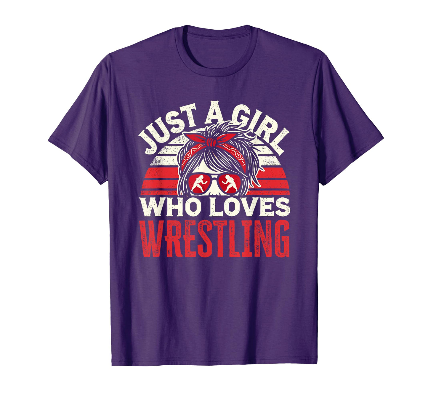 Just A Girl Who Loves Wrestling, Girls & Women, Wrestle T-Shirt