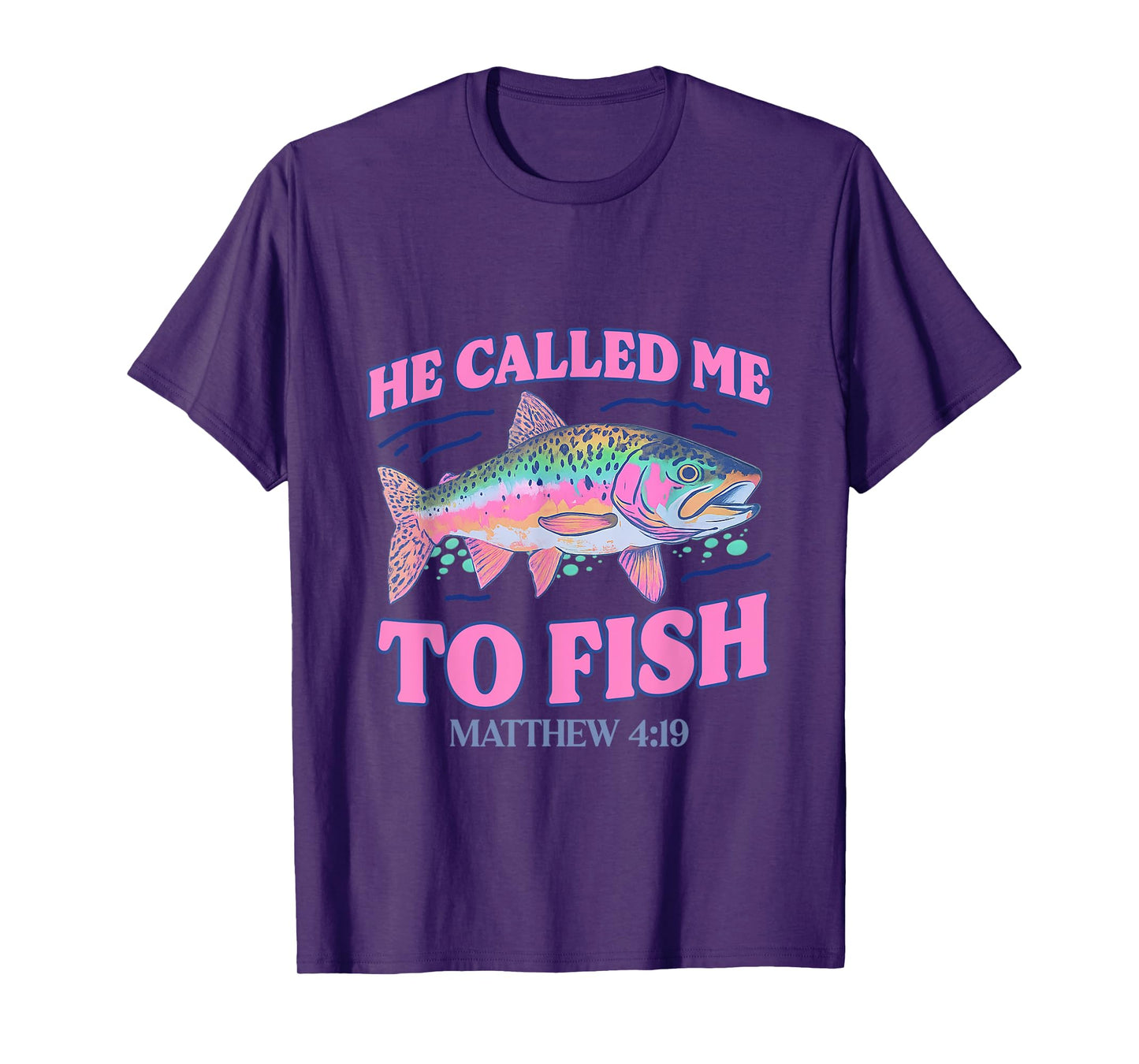 Christian Fishing Shirt Colorful Fish Gift for Anglers T-Shirt