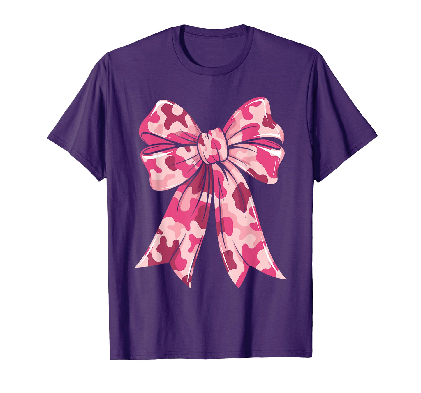 Pink Camouflage Coquette Bow Camo Cute For Woman Girls Kids T-Shirt