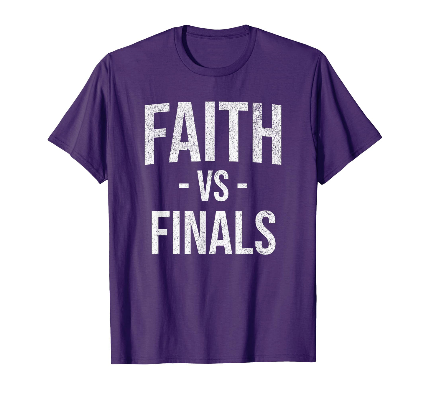 Faith vs Finals Christian Catholic Mom Teacher Student T-Shirt