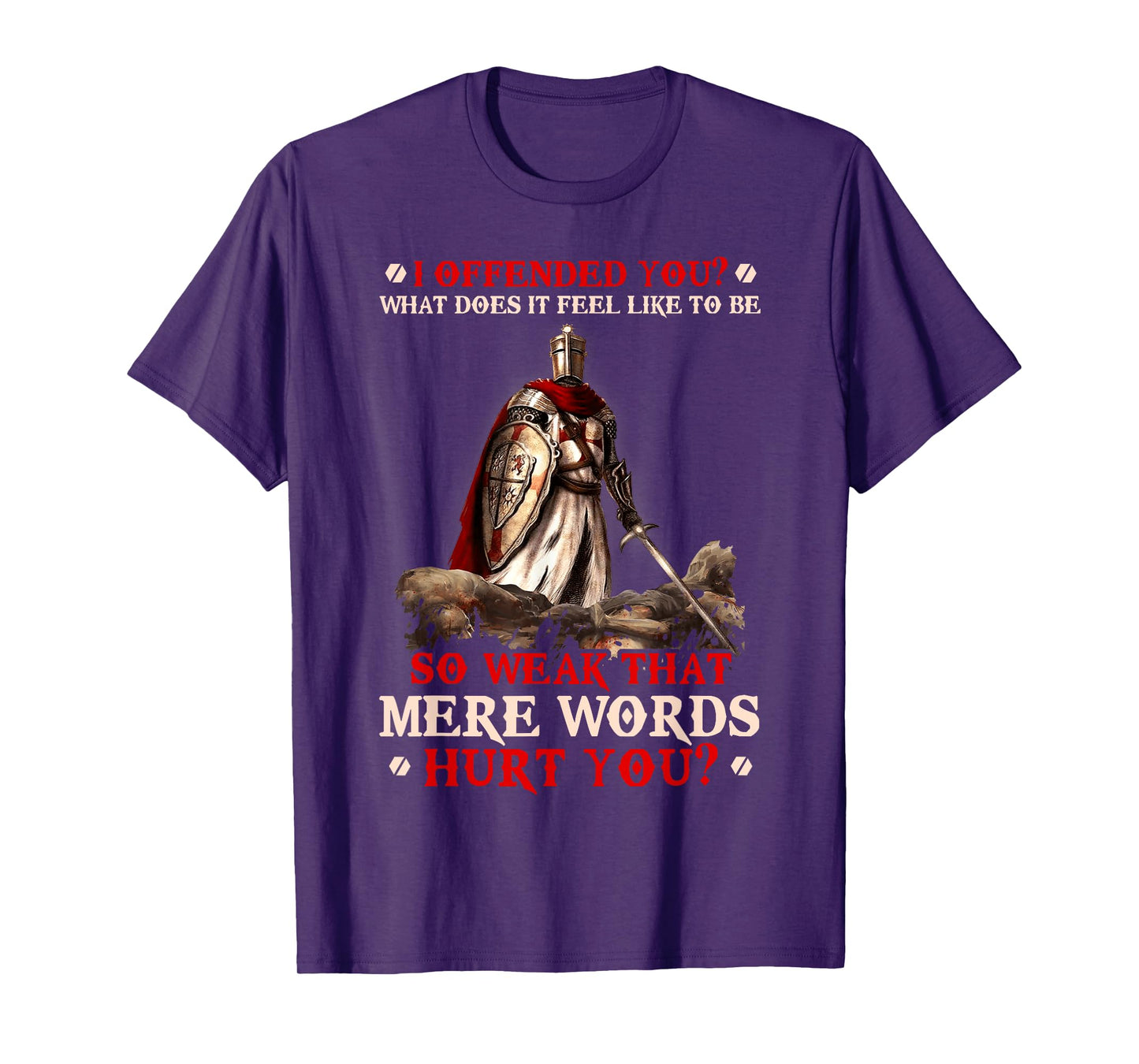 Knight Templar I Offended You What Does It Feel Like To Be T-Shirt