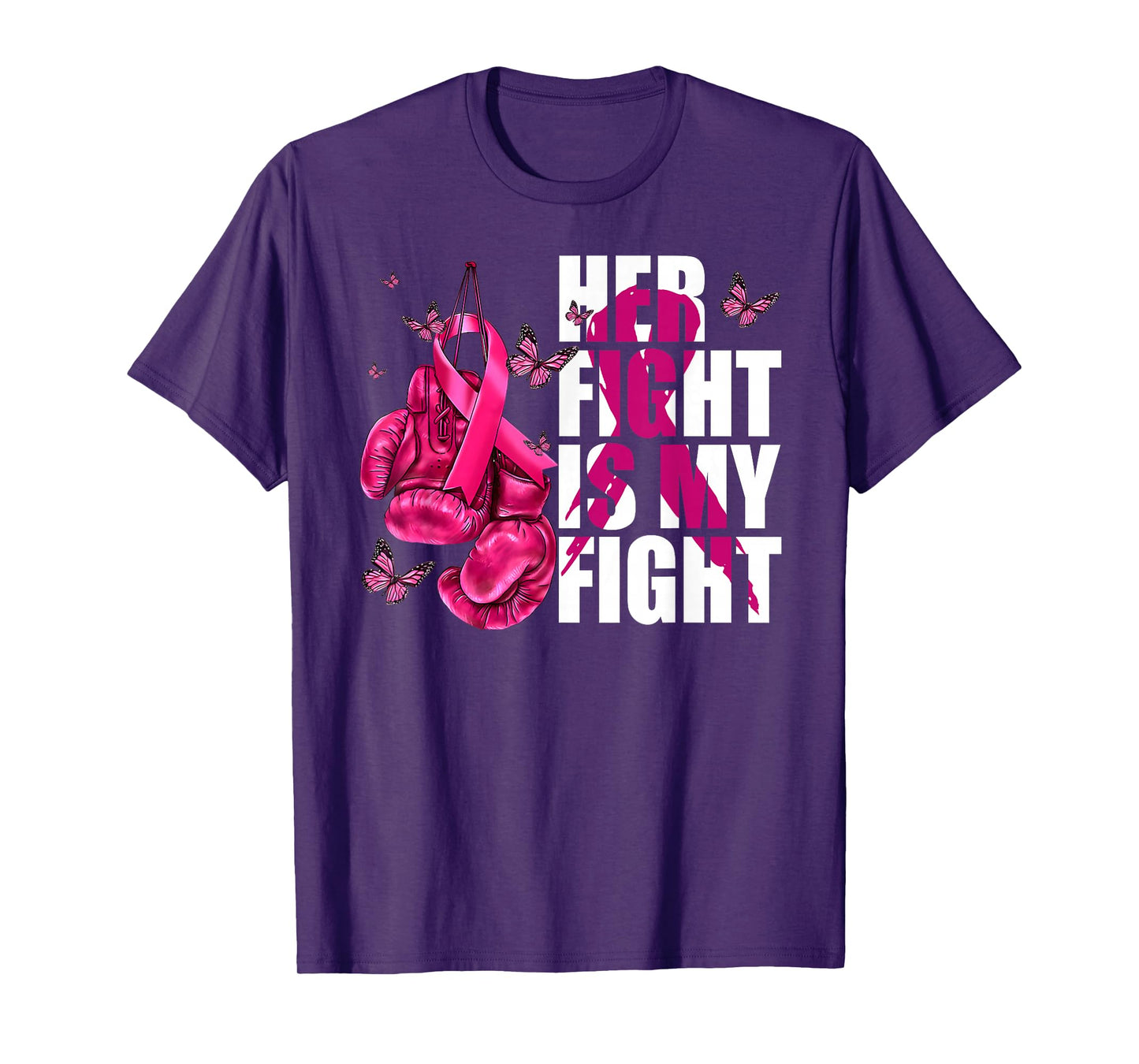 Breast Cancer Awareness Husband Support Squad T-Shirt