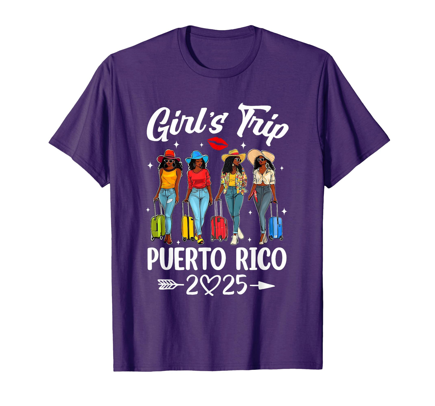 Puerto Rico Girls Trip 2025 Birthday Squad Women Vacation T-Shirt
