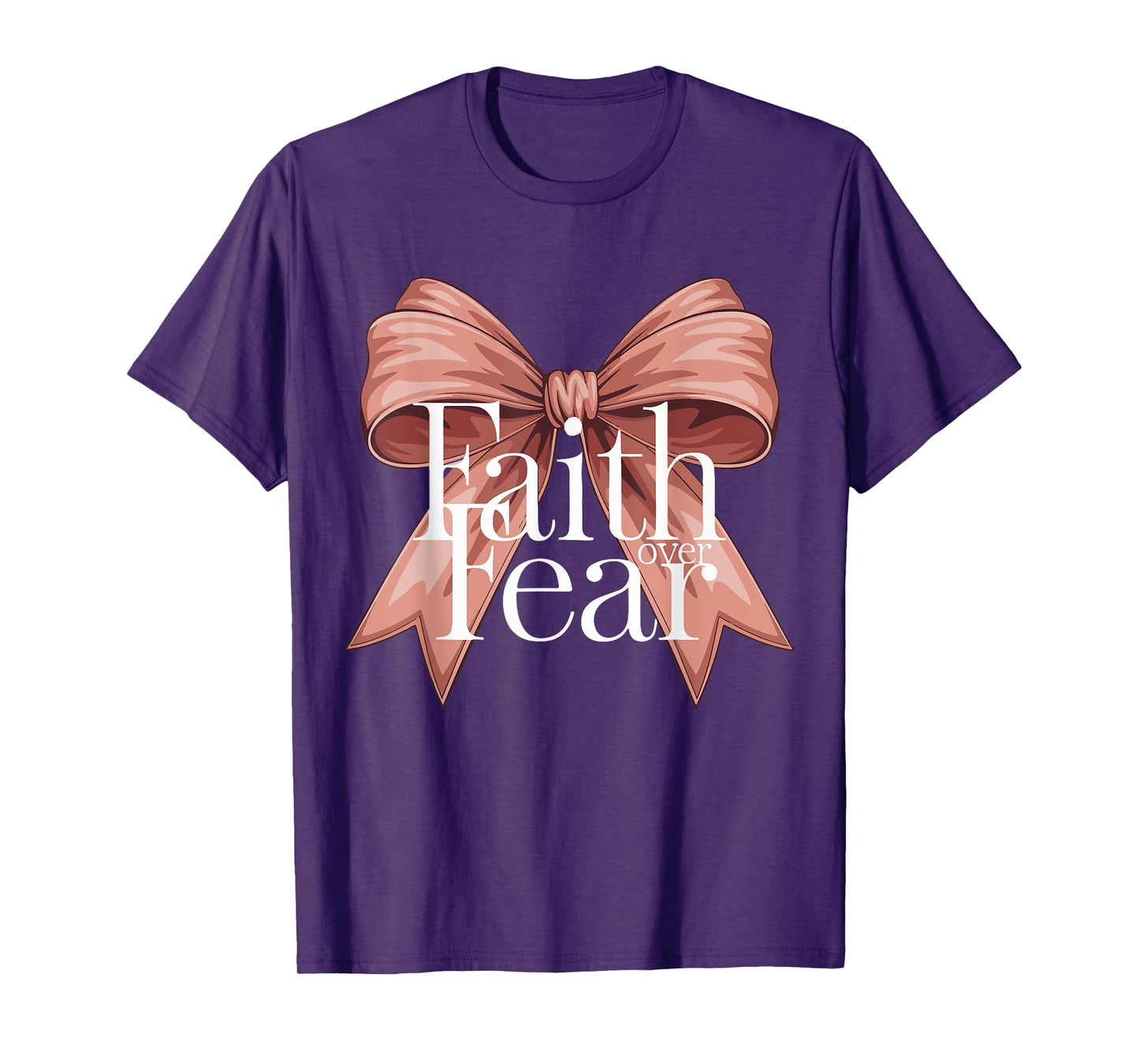 Faith Over Fear Christian Bow Teen Girl God Daughter Toddler T-Shirt