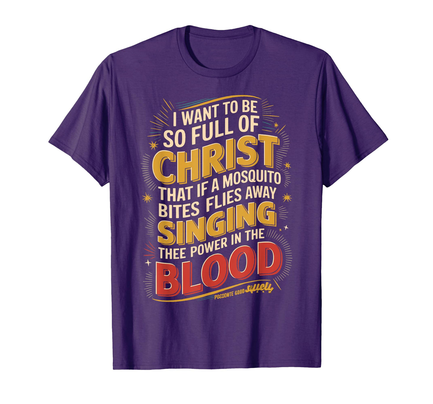 Power in The Blood Religious Humorous Patriotic T-Shirt