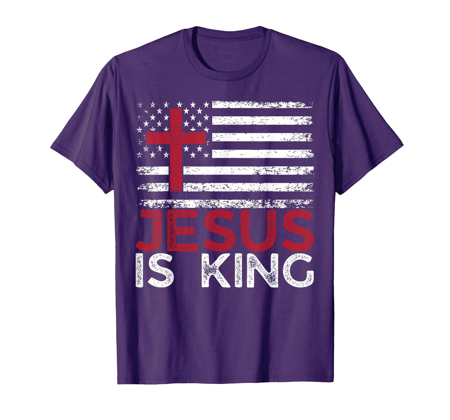 Jesus Is King Inspirational Christian Faith God Religious T-Shirt