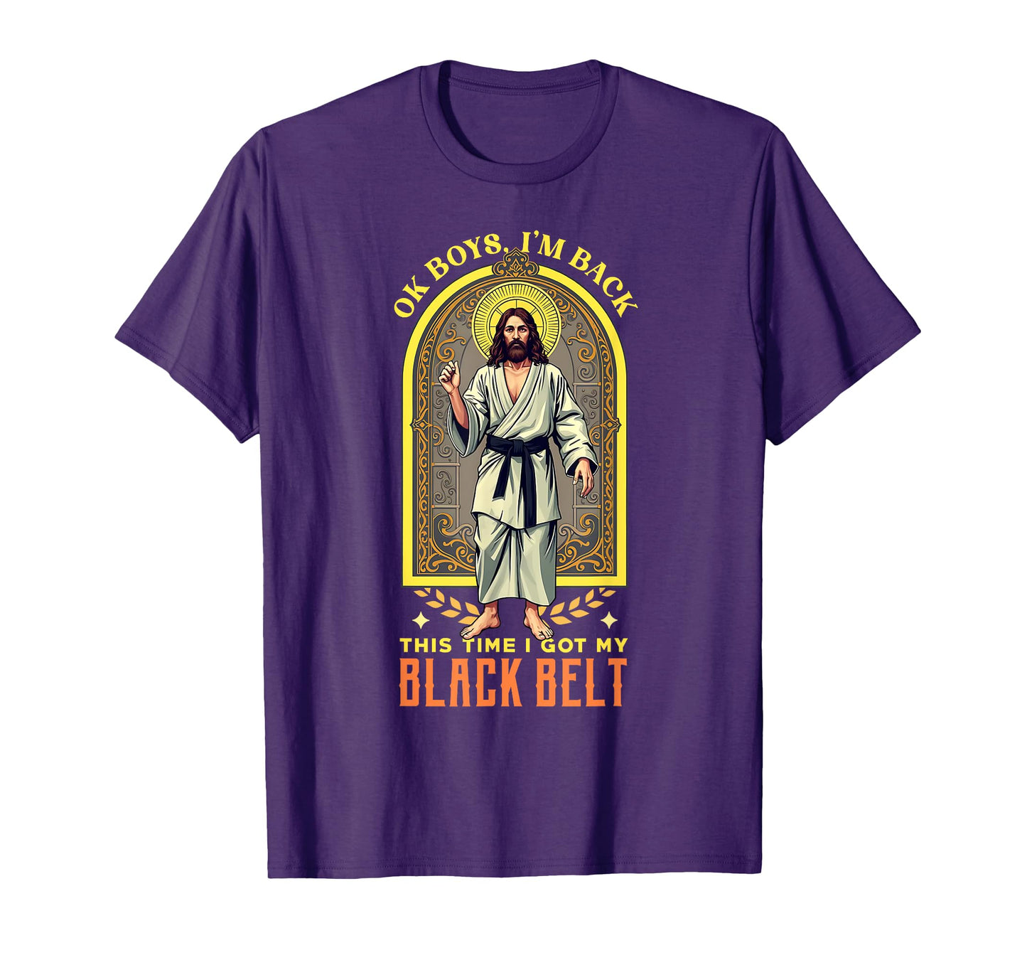 Jesus Black Belt | Jiu Jitsu Judo Karate MMA T-Shirt