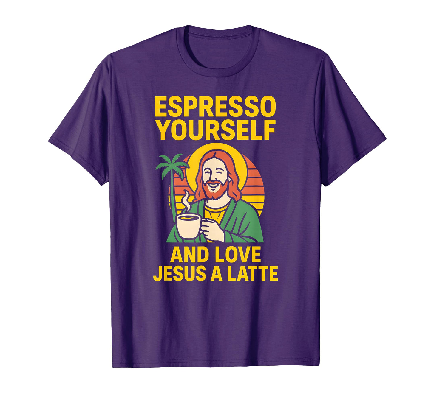 Jesus Pun Espresso Yourself Fun Womans Christian Faith T-Shirt